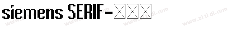 siemens SERIF字体转换